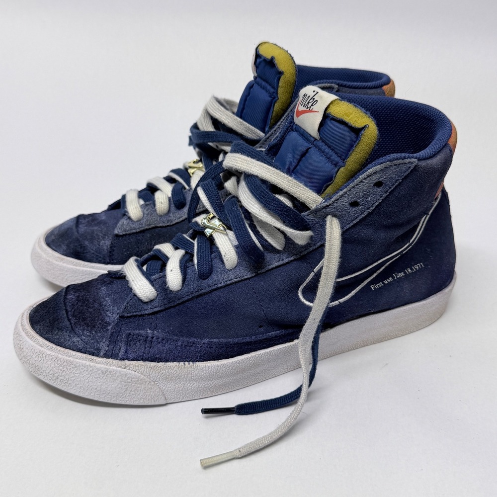 Nike Blazer Mid 77 SE First Use Deep Royal Blue Navy Mens 10